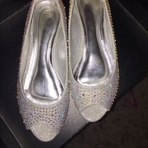 David’s Bridal Sparkly Flats